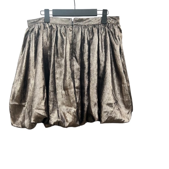 Madewell Metallic Bubble-Hem Mini Skirt NWT #NT386 - Picture 5 of 11